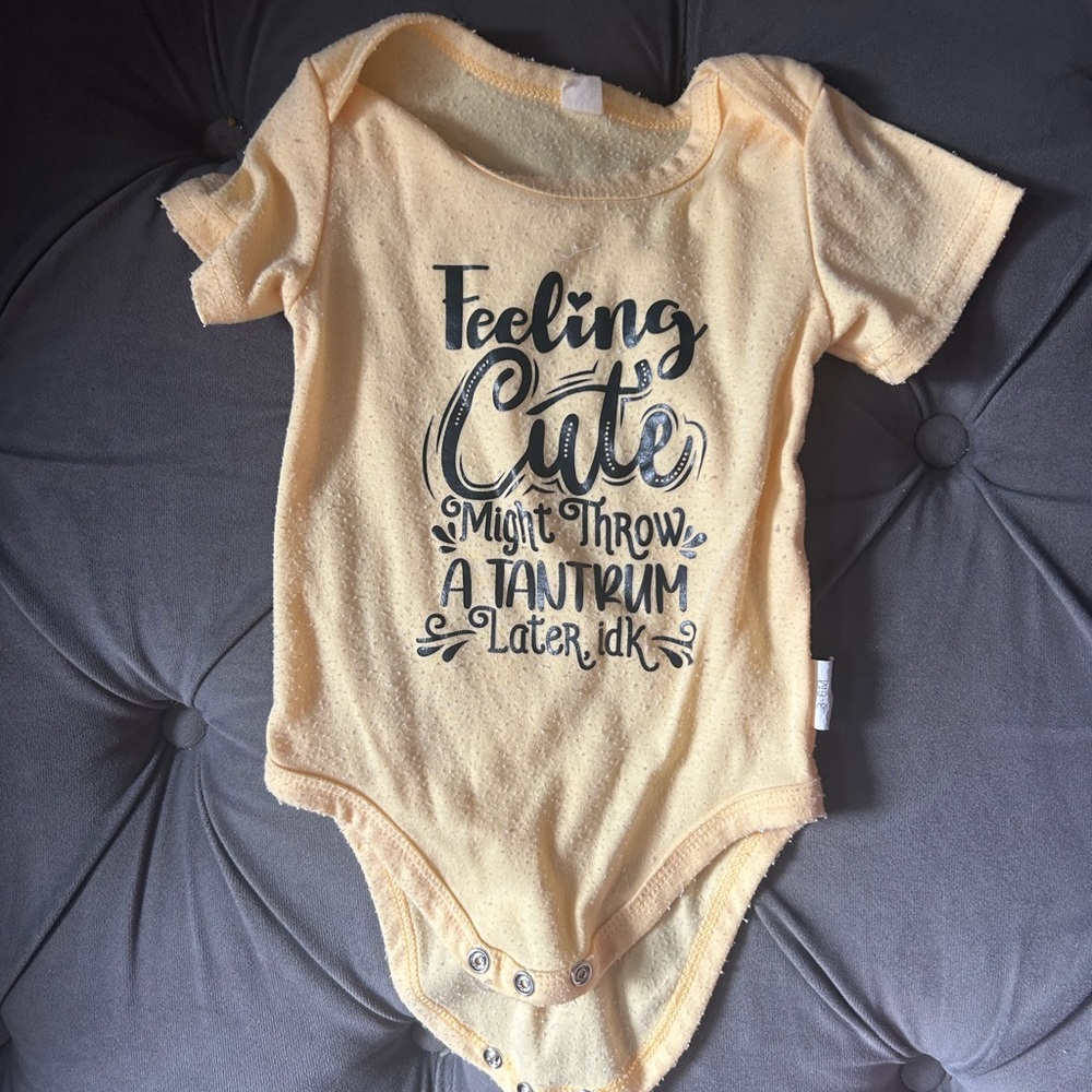 Charming Yellow Bodysuit for Kids